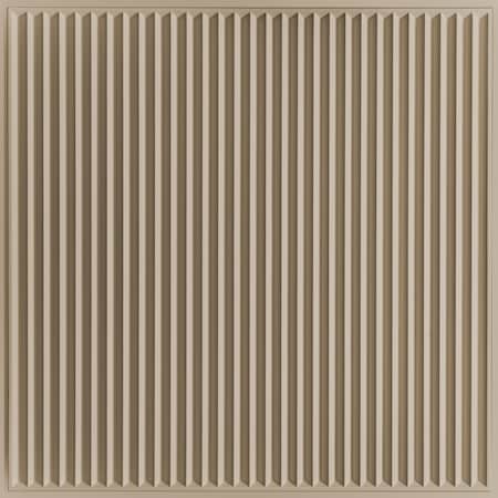 Ceilume Polyline 2ft x 2ft Latte Ceiling Tile V1-POLYLN-22LAO
